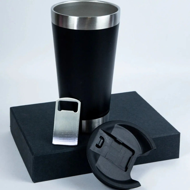 Copo Térmico Inox 473ml com Tampa e Abridor