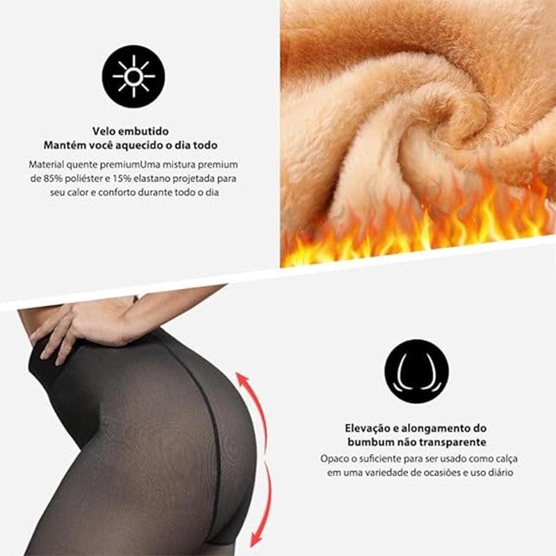 Meia Calça Térmica Translúcida de Veludo Outono e Inverno™ - Lojas Phaiva