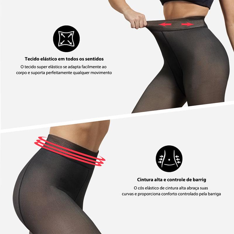 Meia Calça Térmica Translúcida de Veludo Outono e Inverno™ - Lojas Phaiva