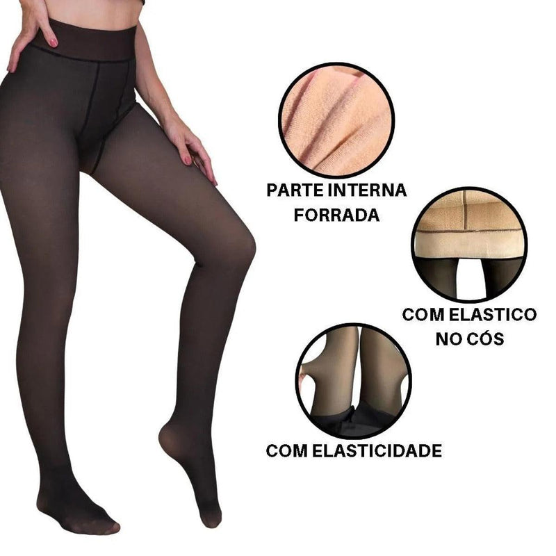 Meia Calça Térmica Translúcida de Veludo Outono e Inverno™ - Lojas Phaiva