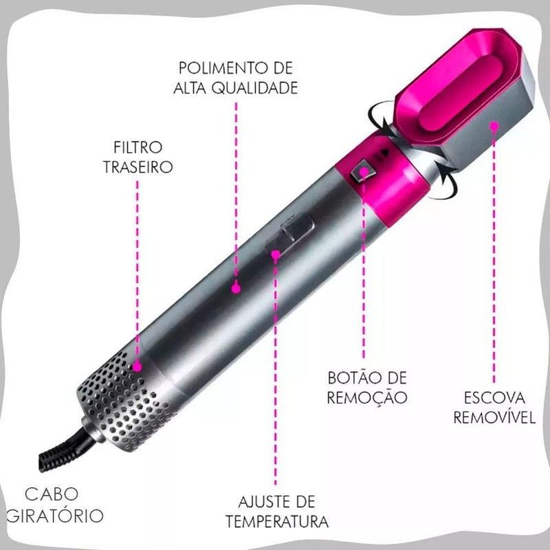 Secador Modelador 5 em 1 Air Stylis Hair™ - Lojas Phaiva