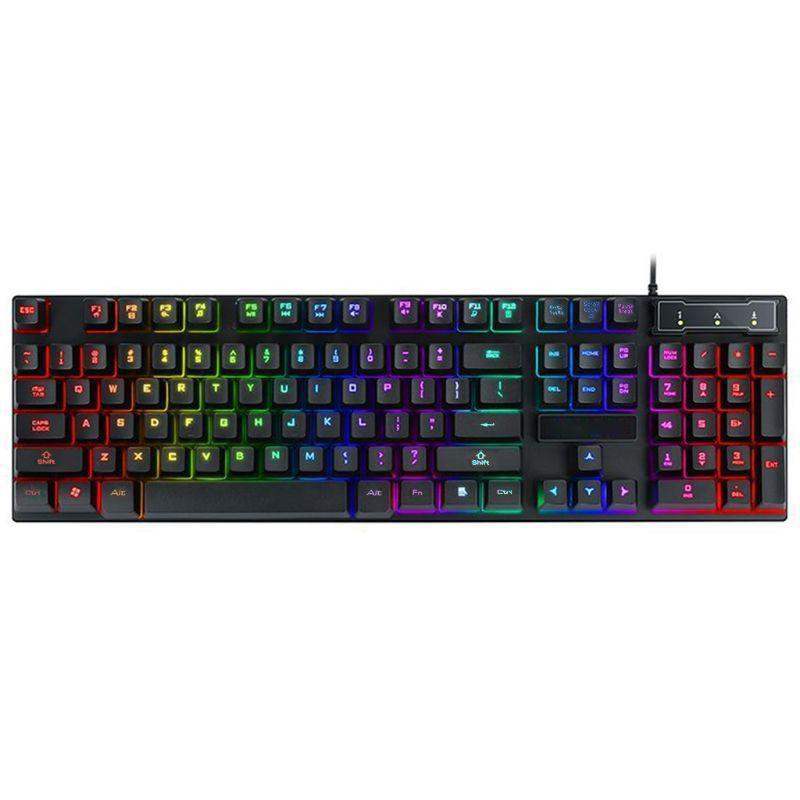 Teclado gamer mecânico com fio (rgb) - Lojas Phaiva